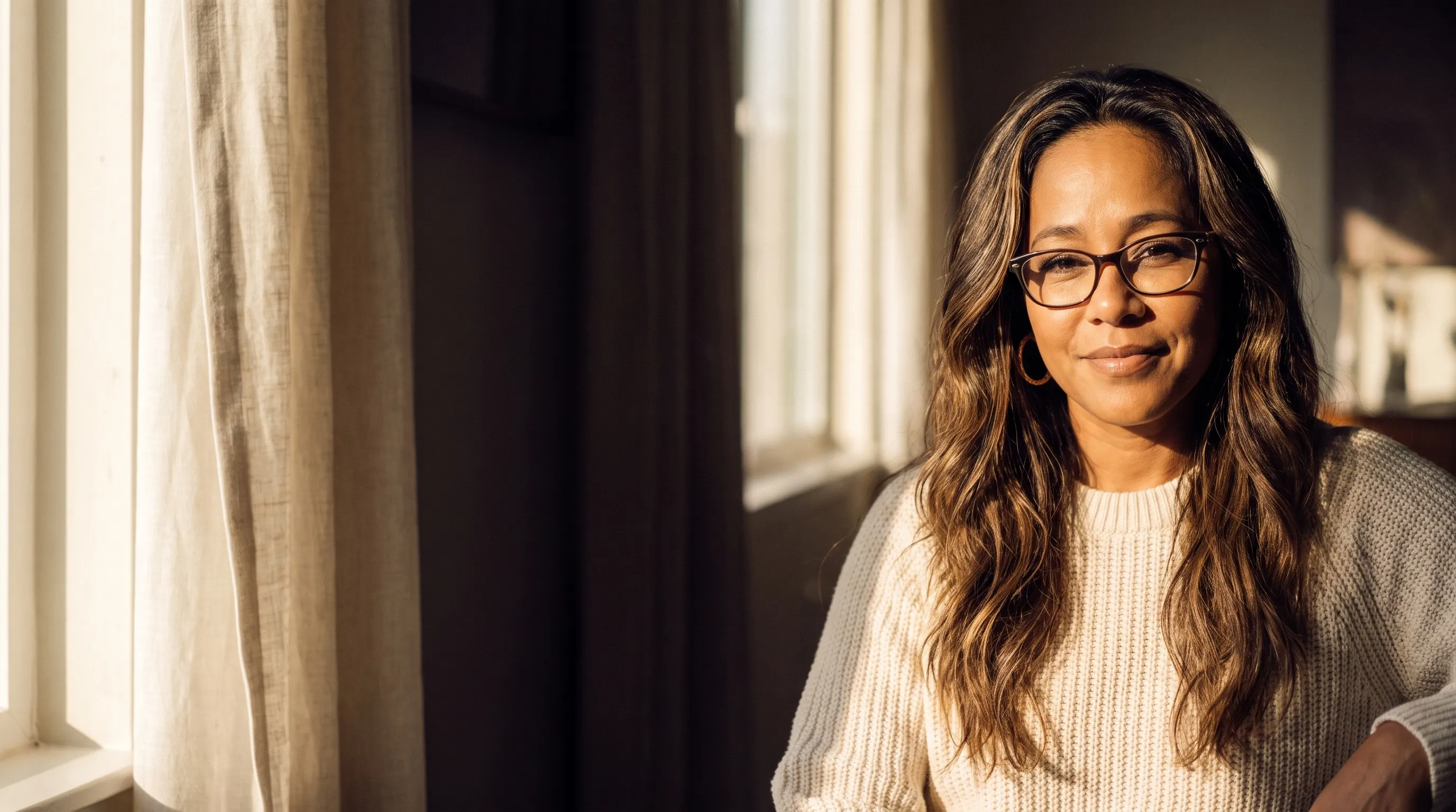 Lisa Turman in warm morning light